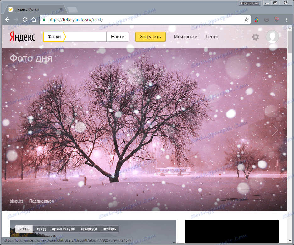 Как да изтеглите изображение от Yandex Снимки 1