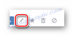 Prejdite na úpravu správy na mobilnom webe VKontakte