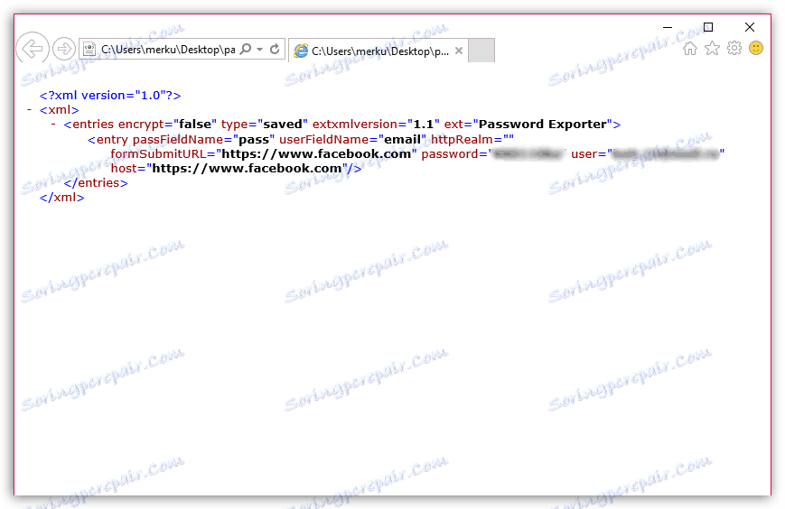 Izvozi gesla v Mozilla Firefox
