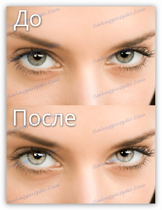 Wynik wyboru oka w Photoshopie