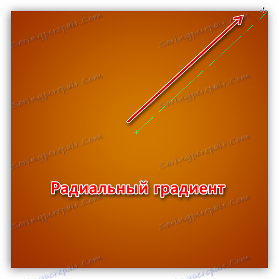 التدرج نصف القطري في برنامج فوتوشوب