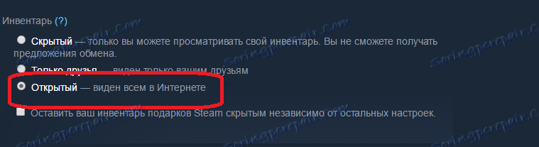 Otvorenie inventára pre všetkých používateľov Steam