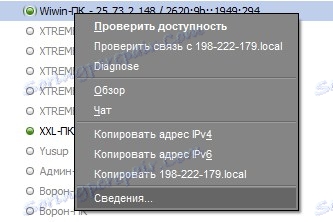 Відомості учасника Hamachi
