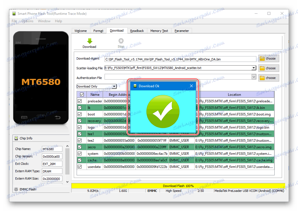 Фли ФС505 Нимбус 7 фирмваре преко ФласхТоол комплетан