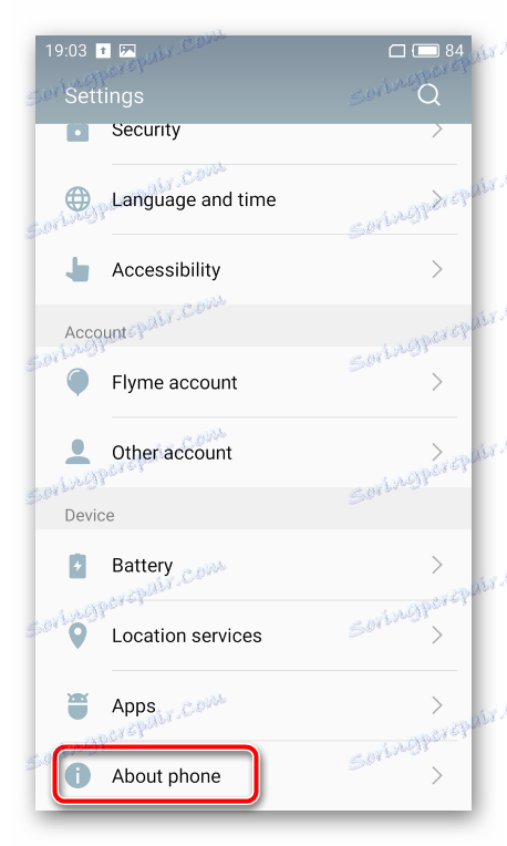 Meizu M2 Poznámka: Detekcia typu a verzie firmvéru telefónu