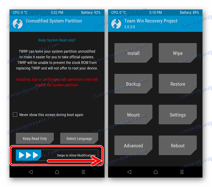 Meizu M2 Note установка кастома изменение системного раздела в TWRP