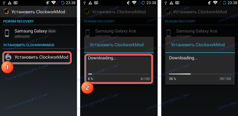 RomManager prenesi ClockworkMod