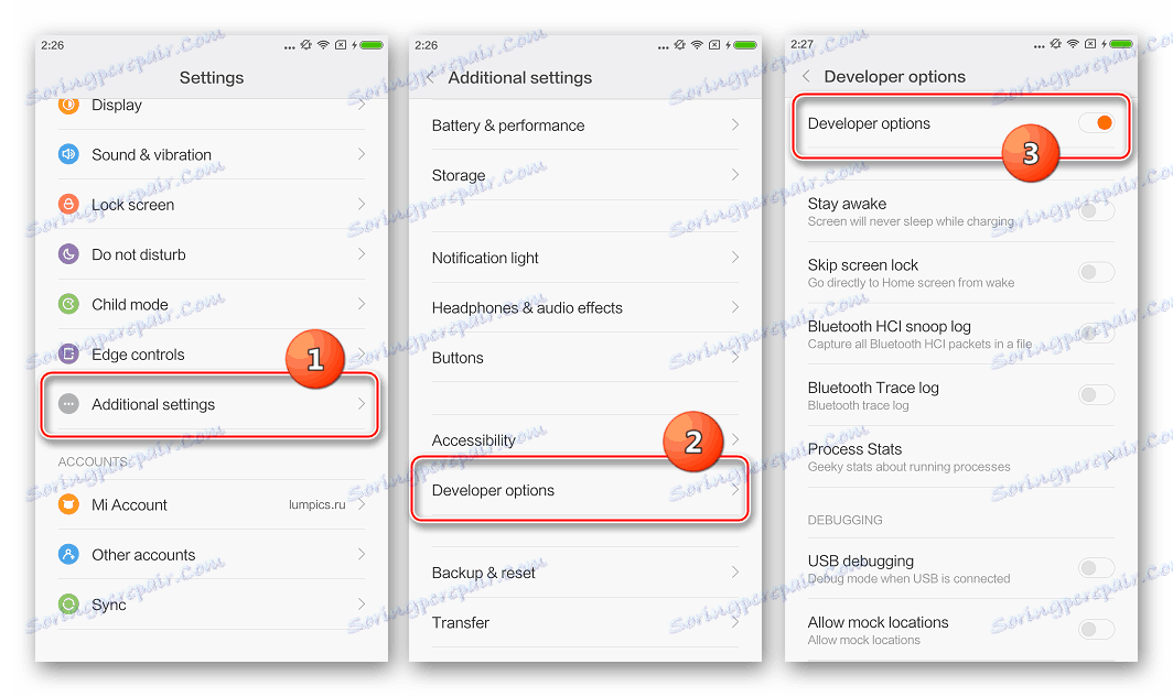 Xiaomi Mi4C omogućuje uklanjanje pogrešaka putem USB-a