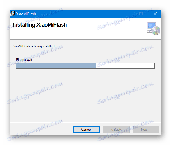 Instalacija upravljačkog programa Xiaomi Mi4c - instalacija MiFlash