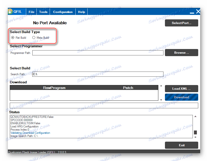 Xiaomi Mi4c раскирпичивание QFIL переключатель Flat Build