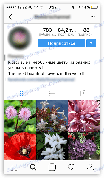 Претплатите се на отворену страницу у Инстаграму