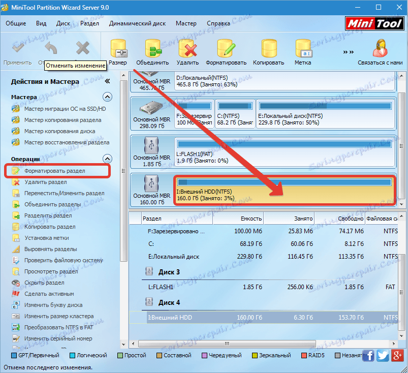 Volba průvodce MiniTool Partition Wizard