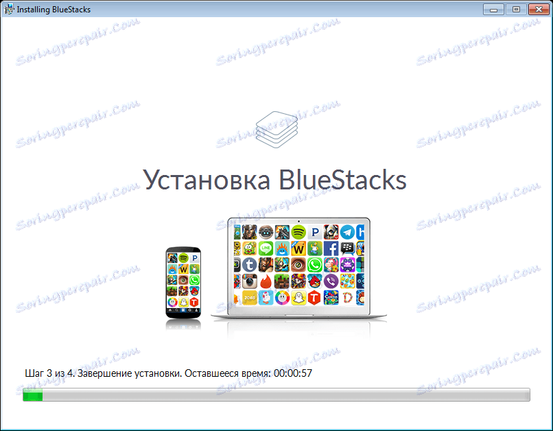 مرحله نصب سوم شبیه ساز BlueStacks