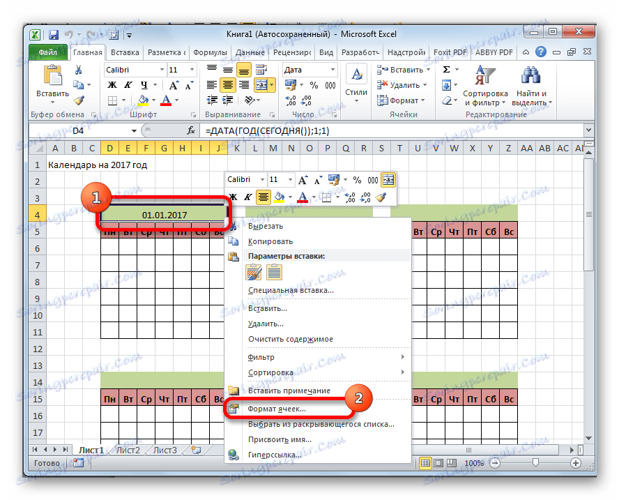 Prepnutie na formát buniek v programe Microsoft Excel