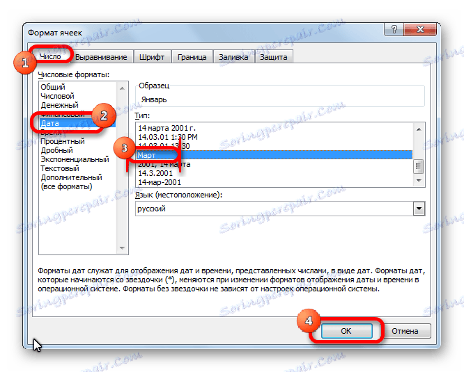 Okno formátu bunky v programe Microsoft Excel