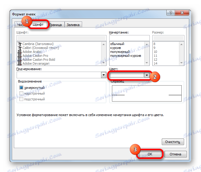 Nastavenie farby písma v programe Microsoft Excel