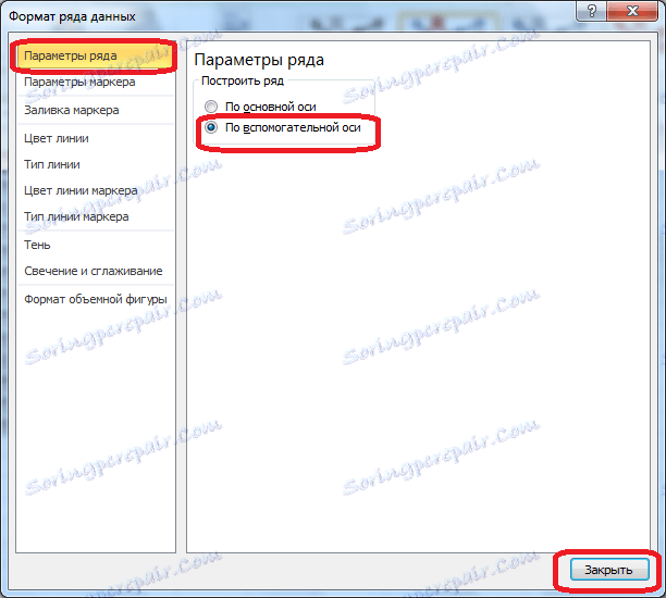 Параметри ряду в Microsoft Excel
