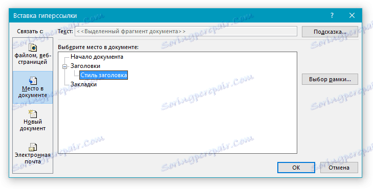 Vloženie hypertextového odkazu do programu Word