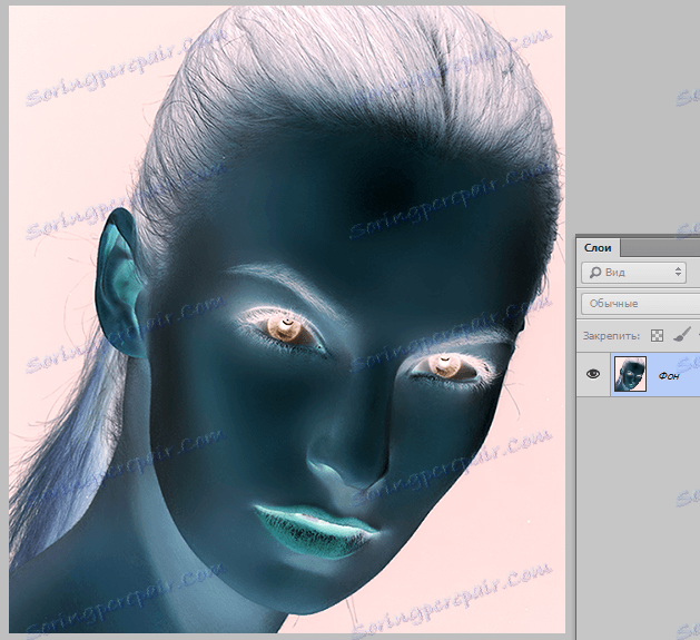 ما در فتوشاپ inversion انجام می دهیم