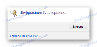 Успешно завършената работа на BitLocker в Windows Encryption Window