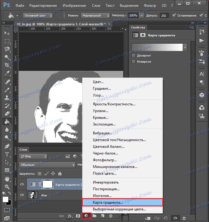 Карта на градиента за "Как да направим изкуство от снимката"