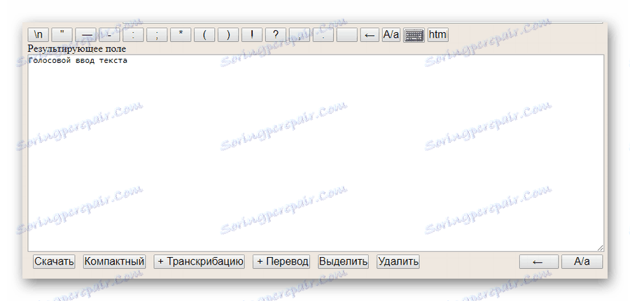 Volaný text hlasovým vstupem na webu Speechpad