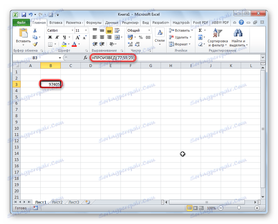 Manuálny vstup vzorca v programe Microsoft Excel
