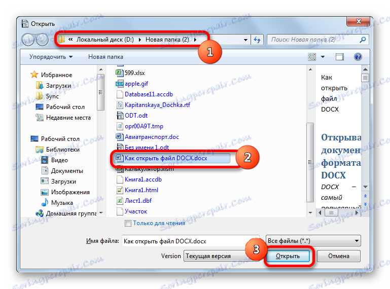 Otvorte súbor v programe OpenOffice Writer