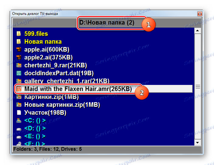 Datoteke u KMPlayeru