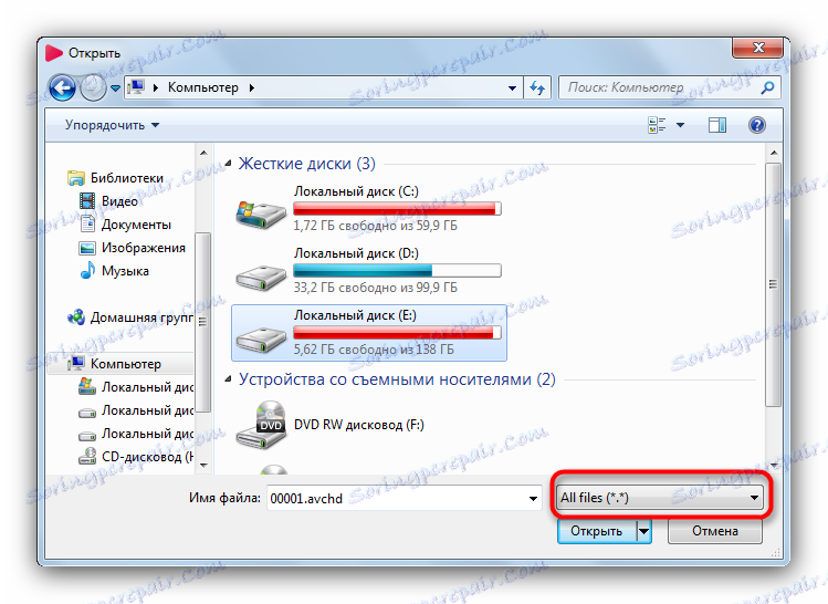 Prikaz svih datoteka u Splashu