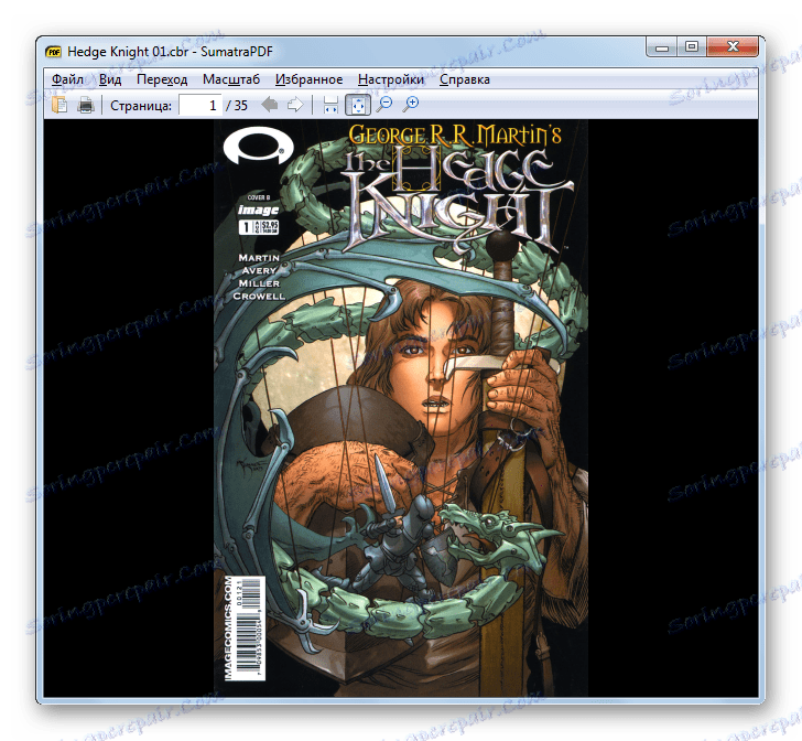 Elektroniczne komiksy w formacie CBR otwarte w Sumatra PDF