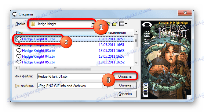 Okno do otwierania plików na płycie CD