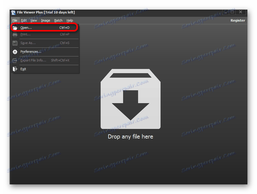 باز کردن از طریق فایل نمایشگر