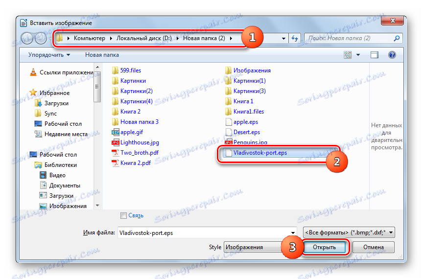 پنجره درج تصویر در LibreOffice Writer