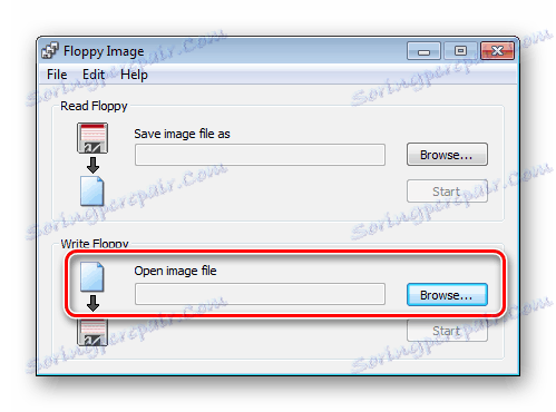 Інтерфейс утиліти Floppy Image