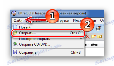 فتح قياسي للصورة عبر برنامج UltraISO