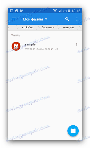 Otwórz dokument w Moon Plus Reader