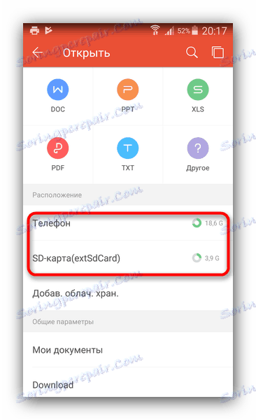 Źródła danych dla WPS Office