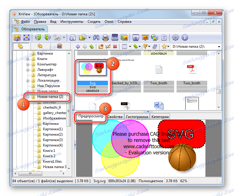 پیش نمایش فایل SVG در XnView