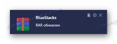 Oznámenie o úspešne aktualizovanej aplikácii v programe BlueStacks