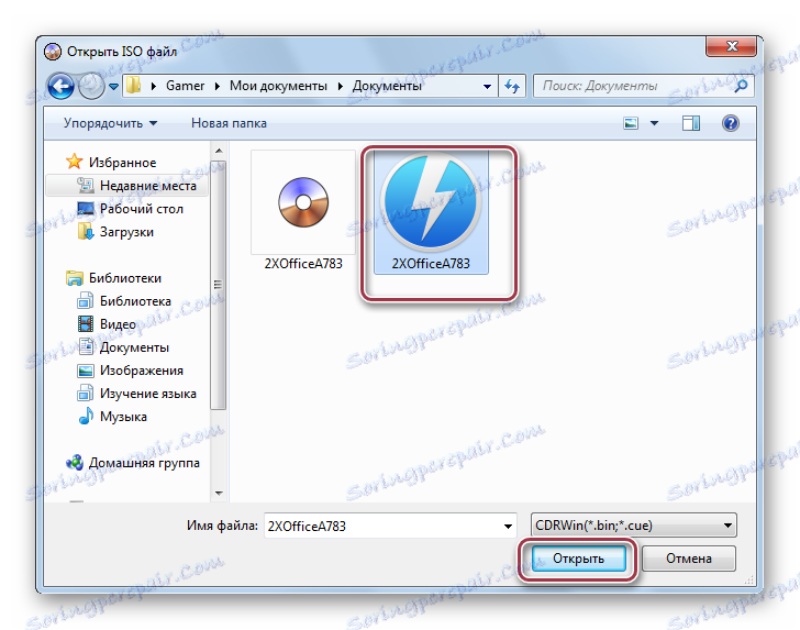 výber súborov v ultraiso