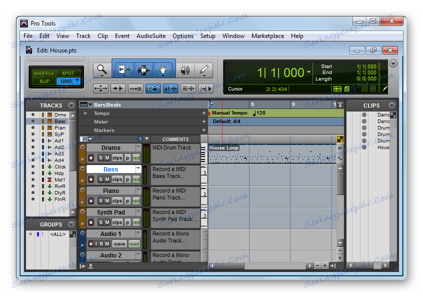 Otwórz plik w Avid Pro Tools