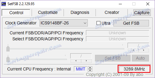 Поточна частота в SetFSB