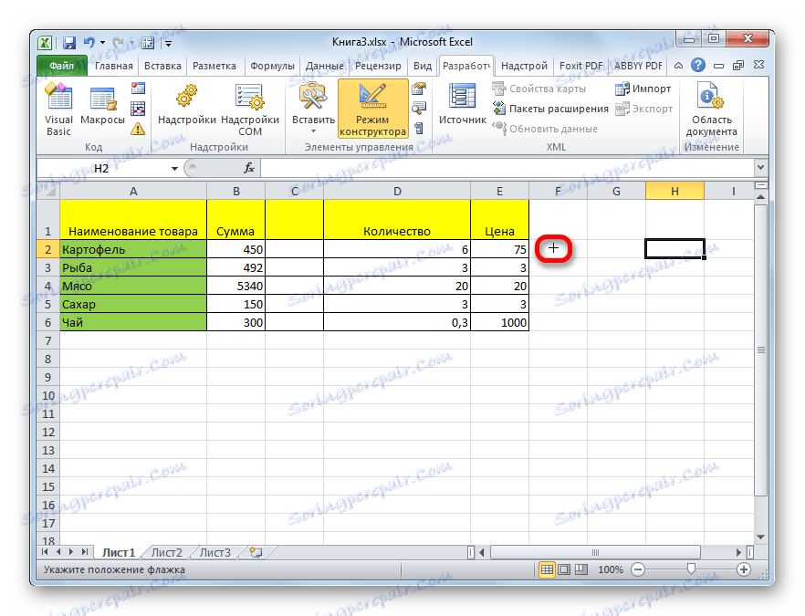 Kurzor v programe Microsoft Excel