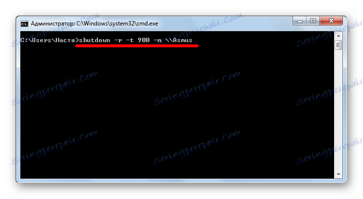 Vypnutí -r -t -m na příkazovém řádku v systému Windows 7