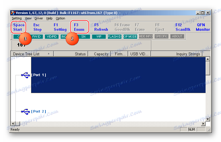 پنجره IT1167 MPTOOL