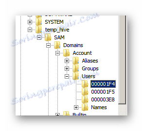 Proces przechodzenia do katalogu 1F4 w oknie Edytora rejestru systemu Windows 7
