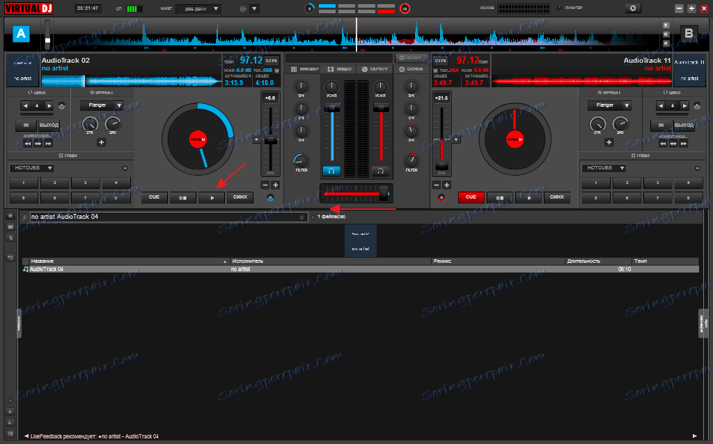 Povolenie druhej stopy v programe Virtual DJ