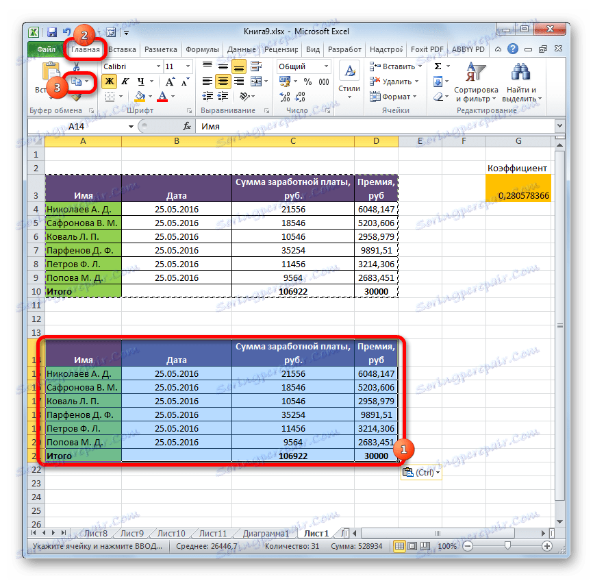 Kopiowanie do programu Microsoft Excel