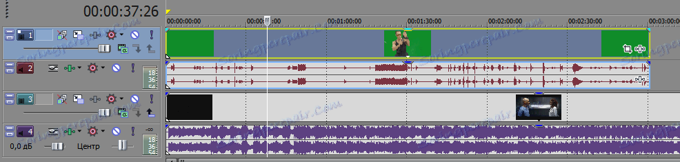 Časová osa ve společnosti Sony Vegas